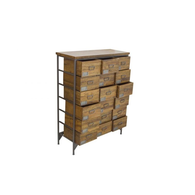 Apothecary Cabinet Smithers Wooden Chest of Drawers £1,450.00 Entrance Hall Mango Wood Iron product_features