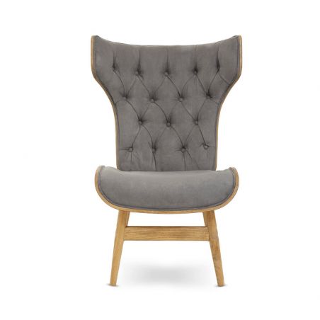 Aurelia Grey Velvet Chair Smithers Sofas and Armchairs &pound;549.00 Elm product_features