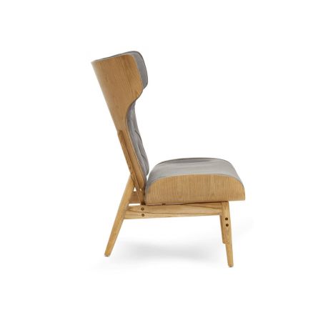 Aurelia Grey Velvet Chair Smithers Sofas and Armchairs &pound;549.00 Elm product_features