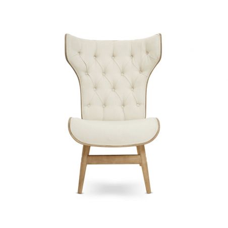 Aurelia Natural Velvet Chair Smithers Sofas and Armchairs &pound;549.00 Elm product_features