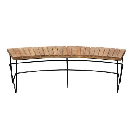 Spectron Fire Pit Bench Seating Industrial Furniture &pound;495.00 Mango Wood Recycled Steel product_features