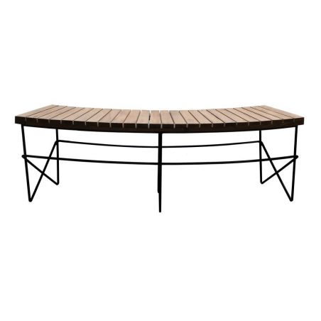 Spectron Fire Pit Bench Seating Industrial Furniture &pound;495.00 Mango Wood Recycled Steel product_features
