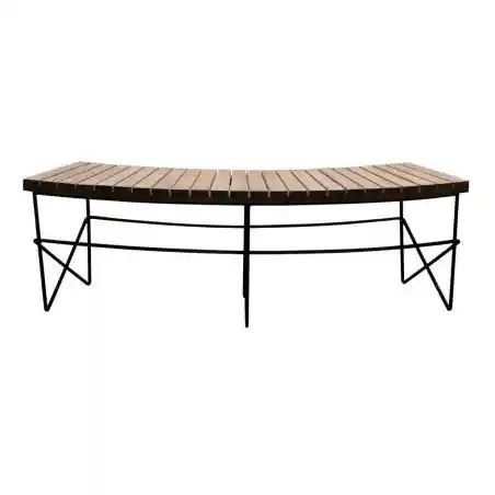 Spectron Fire Pit Bench Seating Industrial Furniture &pound;495.00 Mango Wood Recycled Steel product_features