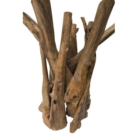 Round Driftwood Dining Table With Glass Top Designer Furniture £1,200.00 Kitchen Diner product_features