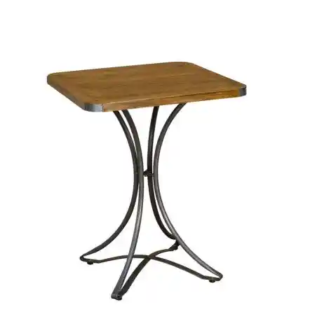 Small Vintage Style Bistro 60 cm Dining Table Bluebone Industrial Furniture &pound;420.00 Kitchen Diner Mango Wood Iron product_fea...