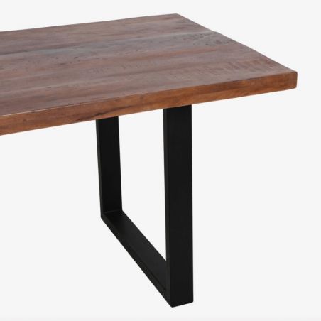 Factory Rustic Industrial Dining Table Smithers Reclaimed Wood Furniture &pound;1,100.00 Kitchen Diner FSC Recycled Wood Iron produ...