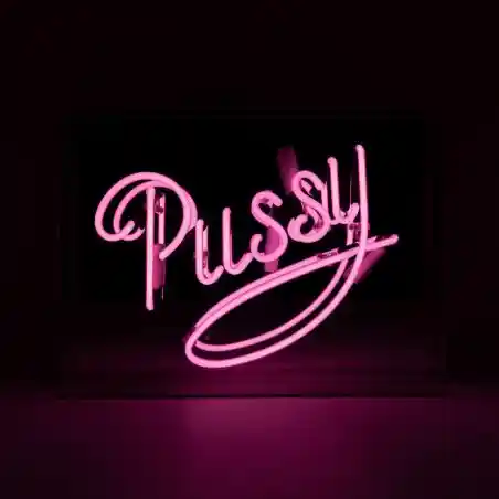 Pussy Neon Light Sign – Sassy 70s-Inspired Decor for Bedroom, Lounge Smithers Gifts £127.00      product_features