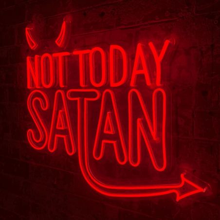 Not Today Satan Neon Sign | Sale £100 off Smithers Lighting £275.00      product_features