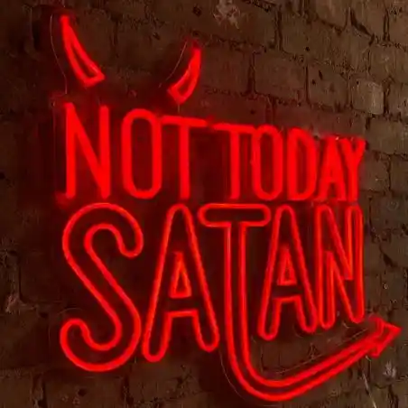 Not Today Satan Neon Sign | Sale £100 off Smithers Lighting £275.00      product_features