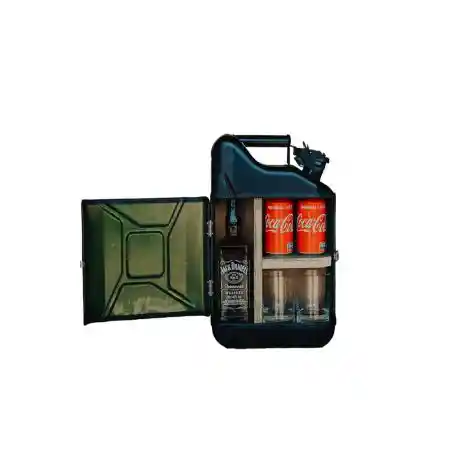 Jack Daniels Jerry Can Gift Set &ndash; The Ultimate Mini Bar for Whiskey Lovers Home Bars &pound;165.00 product_features
