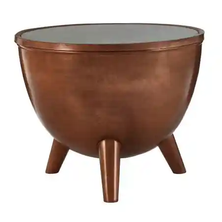 Copper Side Table Industrial Furniture &pound;264.00 Living Room Anodised Brass product_features