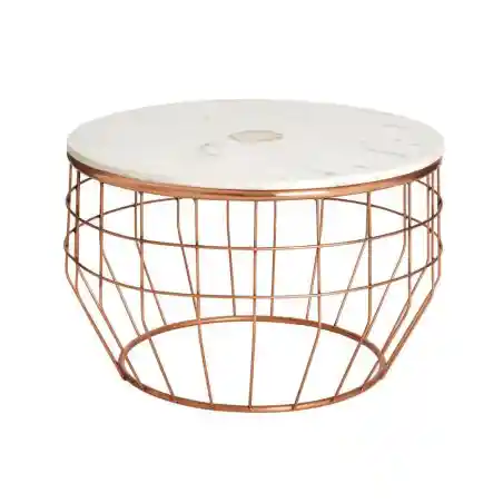 Marble & Copper Coffee Table Smithers Designer Furniture &pound;645.00 Living Room Steel product_features