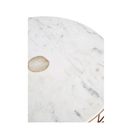 Marble & Copper Coffee Table Smithers Designer Furniture &pound;645.00 Living Room Steel product_features