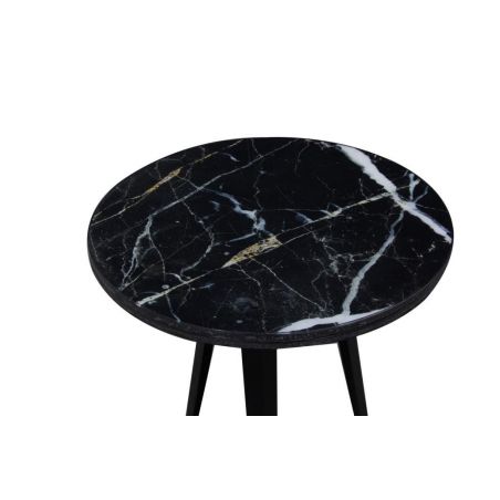 Black Marble Side Table Smithers Designer Furniture £264.00 Dining Room Iron product_features