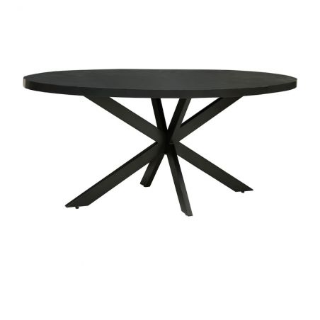 Fusion Black Dining Table Reclaimed Wood Dining Tables £908.00 Kitchen Diner Mango Wood Steel product_features