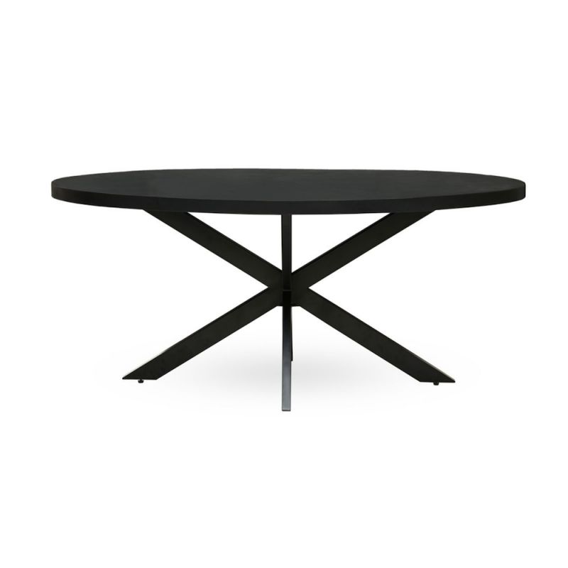 Fusion Black Dining Table Reclaimed Wood Dining Tables £908.00 Kitchen Diner Mango Wood Steel product_features