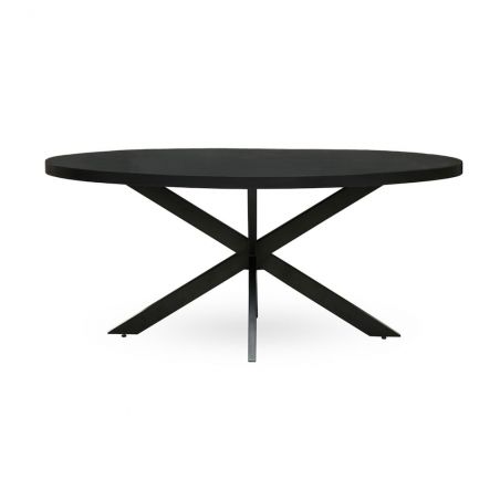 Fusion Black Dining Table Reclaimed Wood Dining Tables £908.00 Kitchen Diner Mango Wood Steel product_features