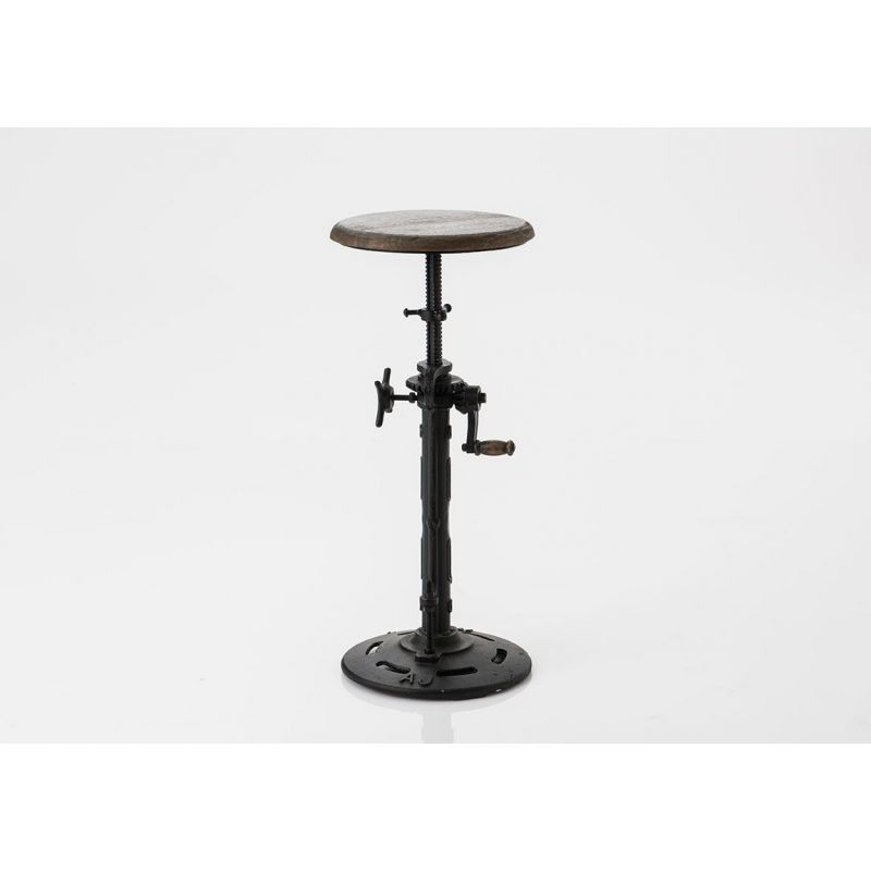 Adjustable Industrial Bar Stool Smithers Archives £246.00 Kitchen Diner FSC Certified Wood Iron product_features