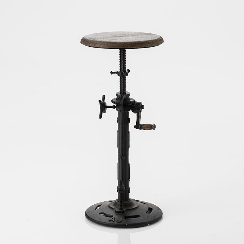 Adjustable Industrial Bar Stool Smithers Archives £246.00 Kitchen Diner FSC Certified Wood Iron product_features