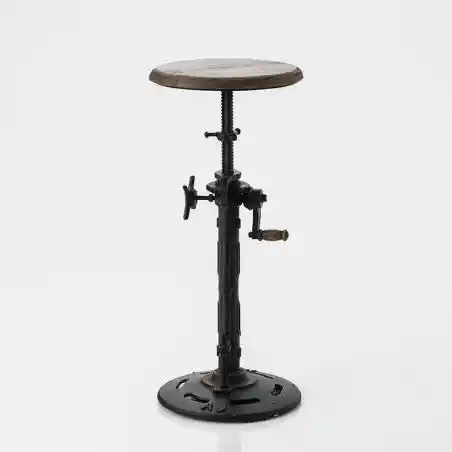 Adjustable Industrial Bar Stool Smithers Archives £246.00 Kitchen Diner FSC Certified Wood Iron product_features