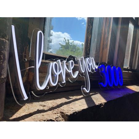 I Love You 3000 Neon Sign Real Glass Locomocean Your Custom Neon Sign & Neon Signs | Handmade in London by Smithers £180.00  ...