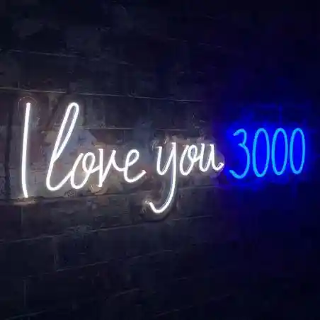 I Love You 3000 Neon Sign Real Glass Locomocean Your Custom Neon Sign & Neon Signs | Handmade in London by Smithers £180.00  ...