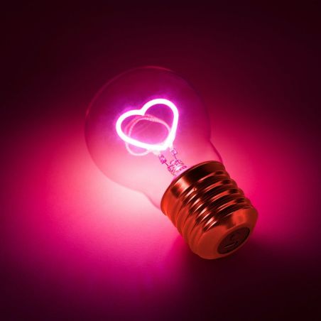 Retro Pink Cordless Heart Light Bulb SUCK UK Personal Accessories £30.00 product_features