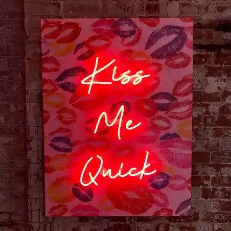 Kiss Me Quick Neon Sign Your Custom Neon Sign & Neon Signs | Handmade in London by Smithers &pound;330.50 product_features