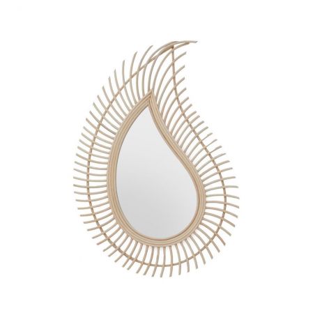 Rattan Teardrop Mirror Decorative Mirrors £120.00 product_features