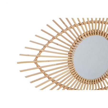 Rattan Eye Shaped Mirror Decorative Mirrors &pound;90.00 product_features