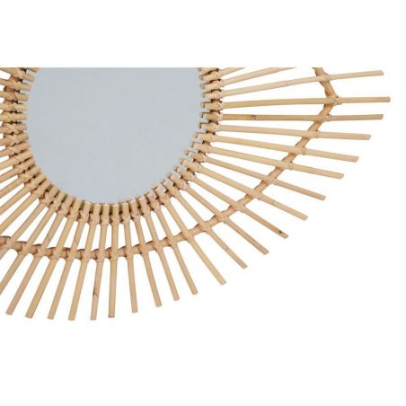 Rattan Eye Shaped Mirror Decorative Mirrors &pound;90.00 product_features