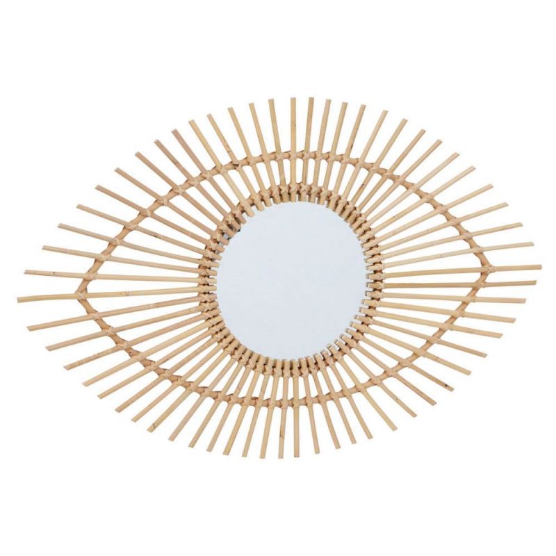 Rattan Eye Shaped Mirror Decorative Mirrors £90.00 product_features