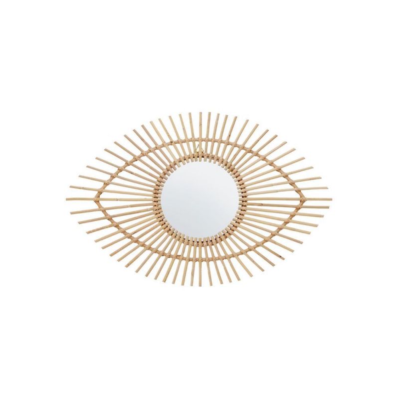 Rattan Eye Shaped Mirror Decorative Mirrors £90.00 product_features