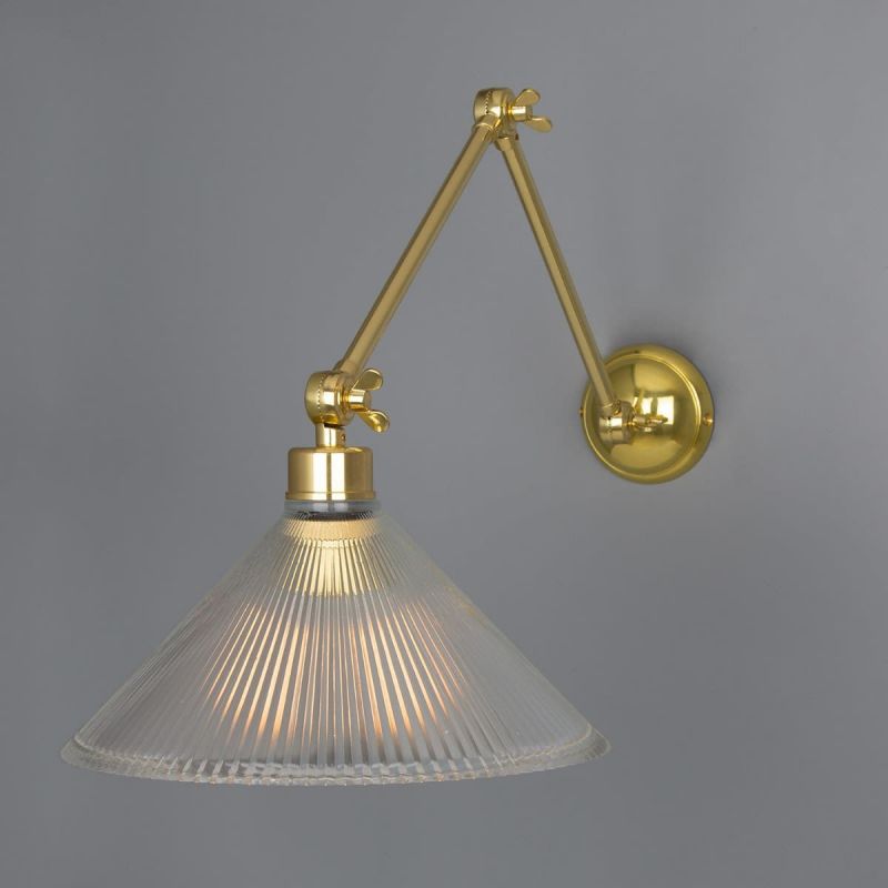 Industrial Poster Lamp Smithers Lighting £197.00 All Rooms Spun Brass product_features