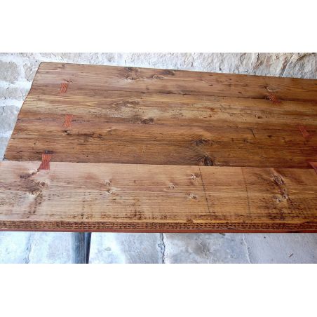 Bespoke Scaffolding Dining Table Smithers Industrial Furniture &pound;1,604.00 Kitchen Diner Reclaimed Wood Scaffolding Poles produ...