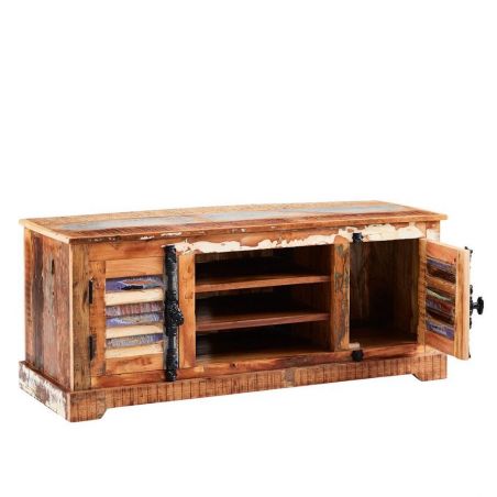 Miami Reclaimed Wood Media Unit Smithers TV Units &pound;545.00 Conference Room Reclaimed Boat Wood product_features