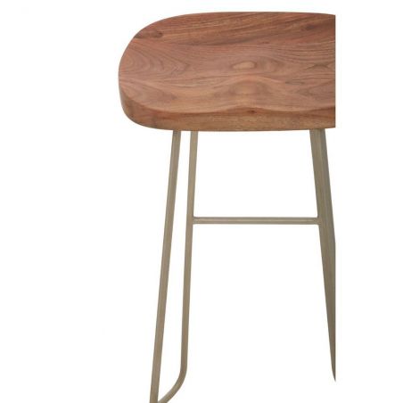 Minimalist Bar Stool Smithers Bar Stools &pound;138.00 Cafe Acacia Steel product_features