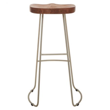 Minimalist Bar Stool Smithers Bar Stools &pound;138.00 Cafe Acacia Steel product_features