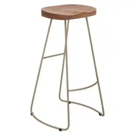 Minimalist Bar Stool Smithers Bar Stools &pound;138.00 Cafe Acacia Steel product_features
