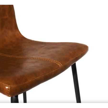 Vegan Leather Barstool - Set of 2 Smithers Bar Stools &pound;298.00 Cafe Steel product_features