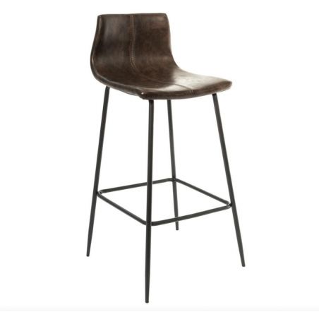 Vegan Leather Barstool - Set of 2 Smithers Bar Stools &pound;298.00 Cafe Steel product_features