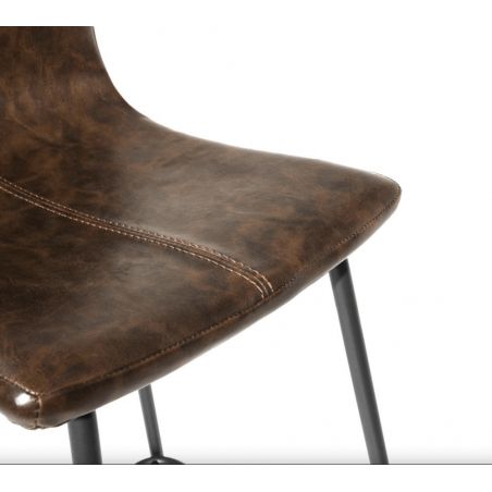 Vegan Leather Barstool - Set of 2 Smithers Bar Stools &pound;298.00 Cafe Steel product_features