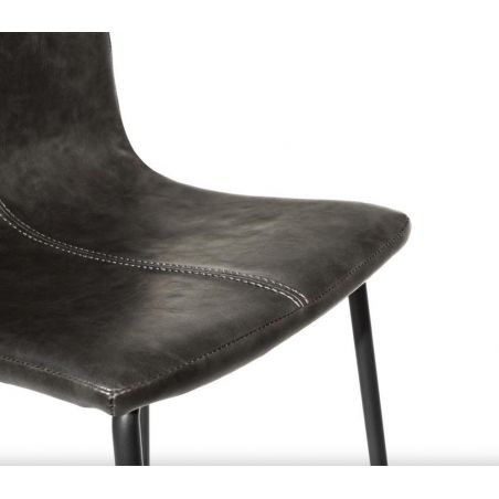 Vegan Leather Barstool - Set of 2 Smithers Bar Stools &pound;298.00 Cafe Steel product_features