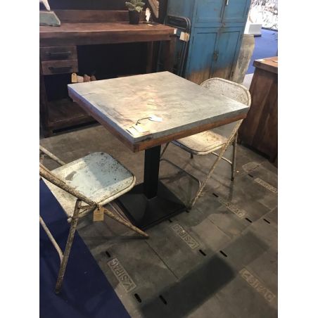 Zinc Topped Dining Table Smithers Commercial Collective &pound;527.00 Bar Reclaimed Wood Zinc product_features