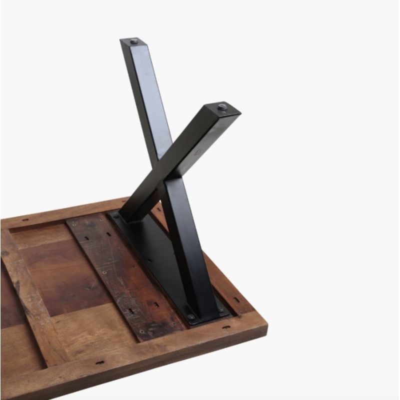 X Frame Dining Table Leg Base Smithers Reclaimed Wood Dining Tables £307.00 Dining Room Iron product_features