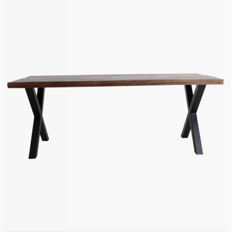 X Frame Dining Table Leg Base Smithers Reclaimed Wood Dining Tables £307.00 Dining Room Iron product_features
