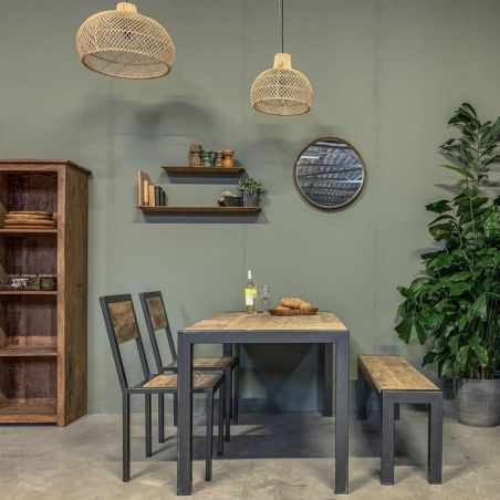 Factory Industrial Dining Table Smithers Commercial Collective &pound;688.00 Kitchen Diner FSC Certified Wood Iron product_features