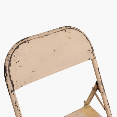 Vintage Metal Folding Outdoor Cafe Chairs Smithers Industrial Furniture &pound;105.00 All Rooms Solid Iron product_features