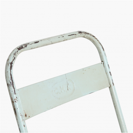 Vintage Metal Folding Outdoor Cafe Chairs Smithers Industrial Furniture &pound;105.00 All Rooms Solid Iron product_features