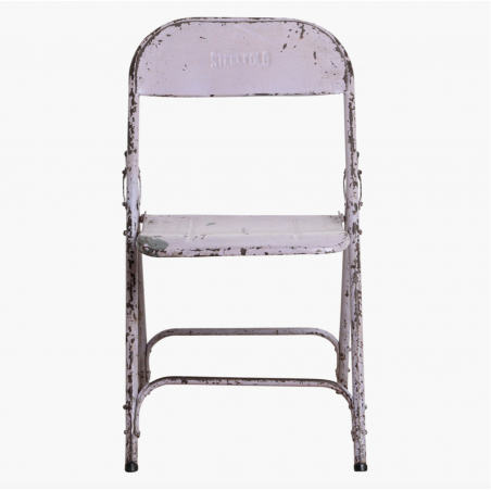 Vintage Metal Folding Outdoor Cafe Chairs Smithers Industrial Furniture &pound;105.00 All Rooms Solid Iron product_features